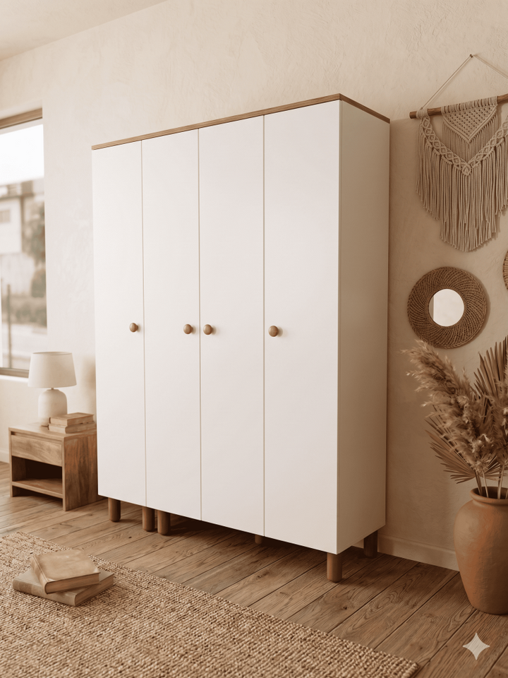 Bohem 4 Kapılı Gardırop,Yatak Odası,Çocuk Odası Gardırop