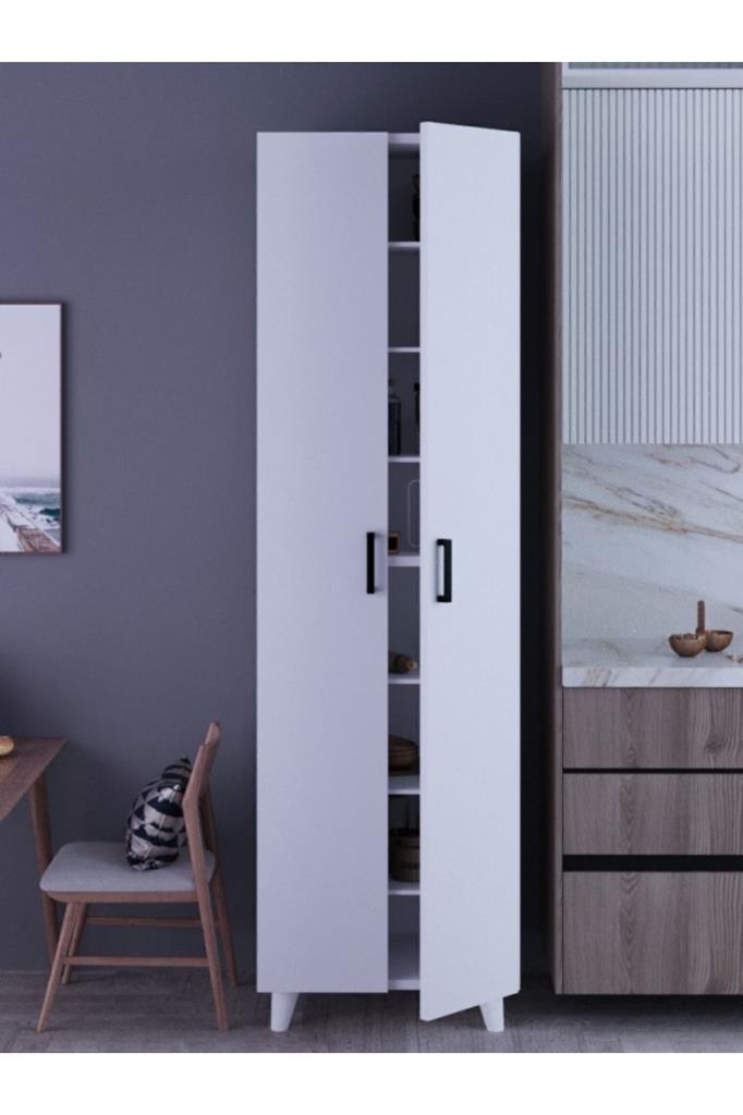 ぴーさく様　2点おまとめ 8 Raflı 2 Kapaklı 16R Çok Amaçlı Dolap Erzak Dolabı Banyo Dolabı