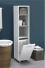 AÇIK RAFLI ÇAMAŞIR SEPETLİ KİRLİ SEPETİ BANYO DÜZENLEYİCİ BANYO DOLABI